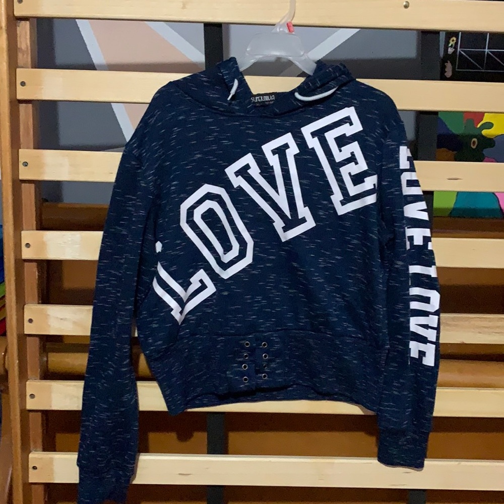 Love cropped sweatshirt